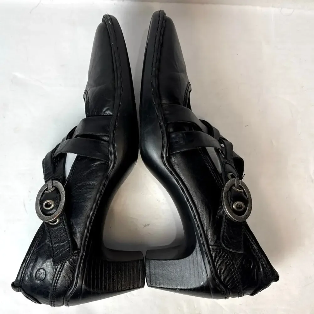 Josef Seibel Marissa Black Leather Mary Jane Heel Pump Shoes Size US 7-7.5 - Picture 5 of 10